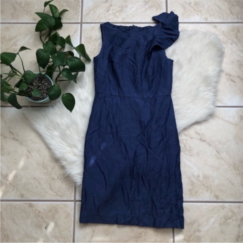 Ann Taylor Chambray Pencil Dress - Picture 1 of 8